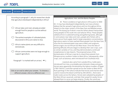 TOEFL iBT® Free Practice Test