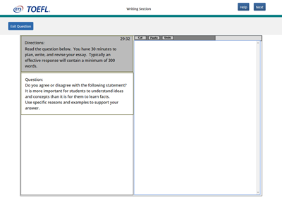 TOEFL iBT® Free Practice Test