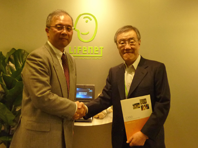 ライフネット生命保険株式会社代表取締役 出口 治明氏とTOEFL事業部 根本