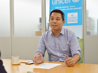 UNICEF根本巳欧氏インタビュー